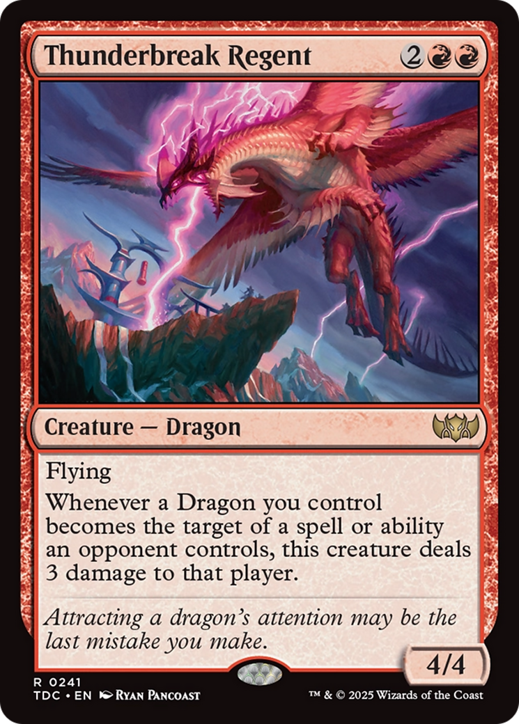 Régent de la Brise-Tonnerre (TDC-241) - Commandant : Tarkir : Tempête de Dragons 