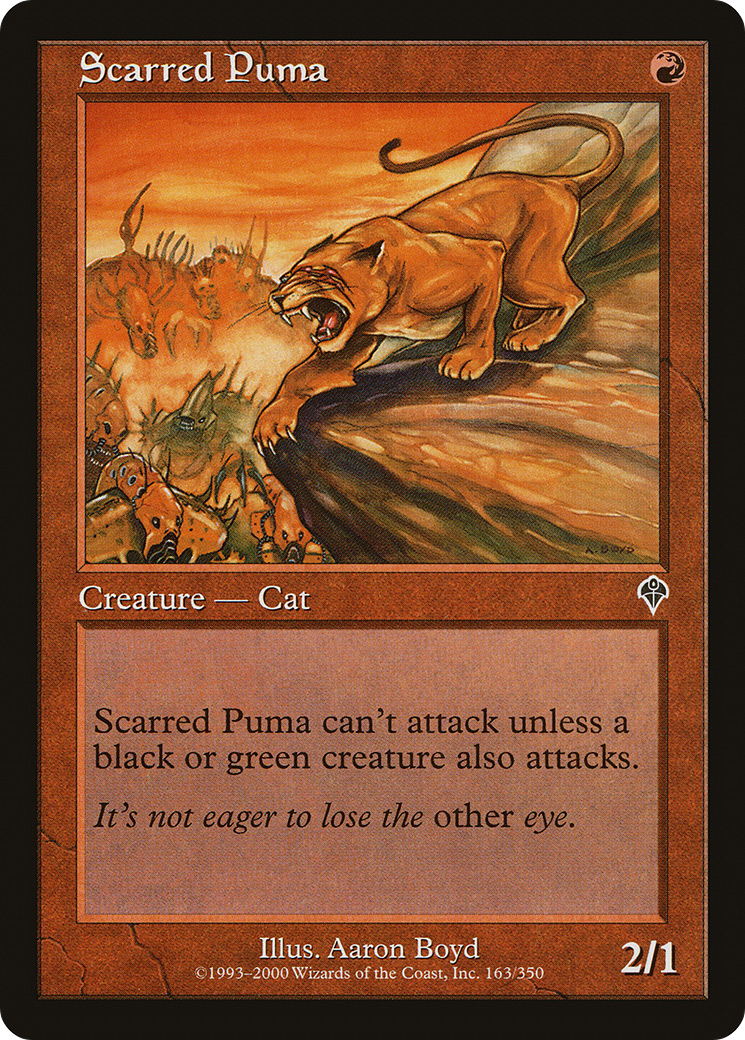 Puma balafré (INV-163) - Invasion Foil 