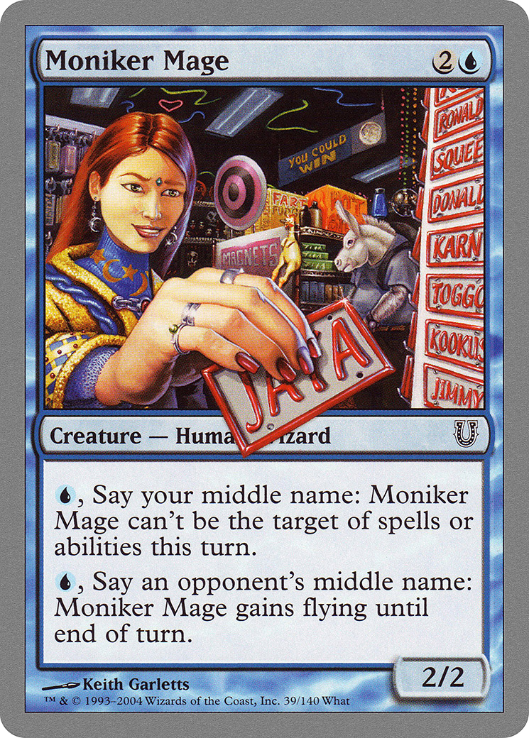 Moniker Mage (UNH-039) - Feuille déchaînée 