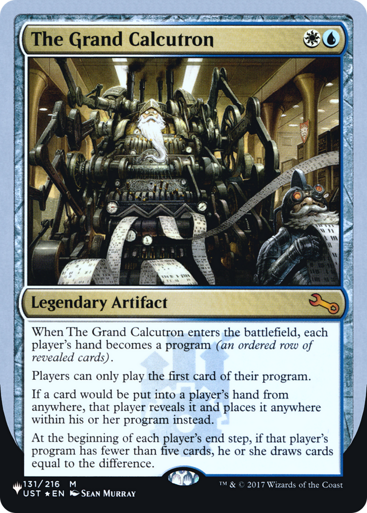 The Grand Calcutron (LIST-047) - The List (Unfinity Foil Edition) Foil