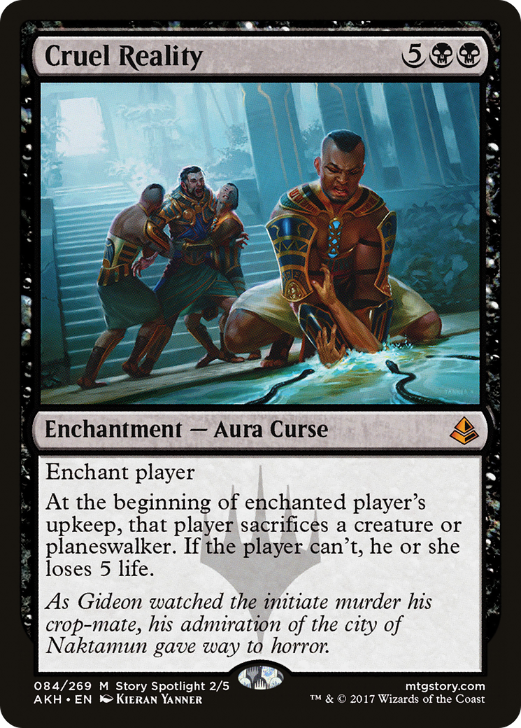 Réalité cruelle (AKH-084) - Feuille d'Amonkhet 