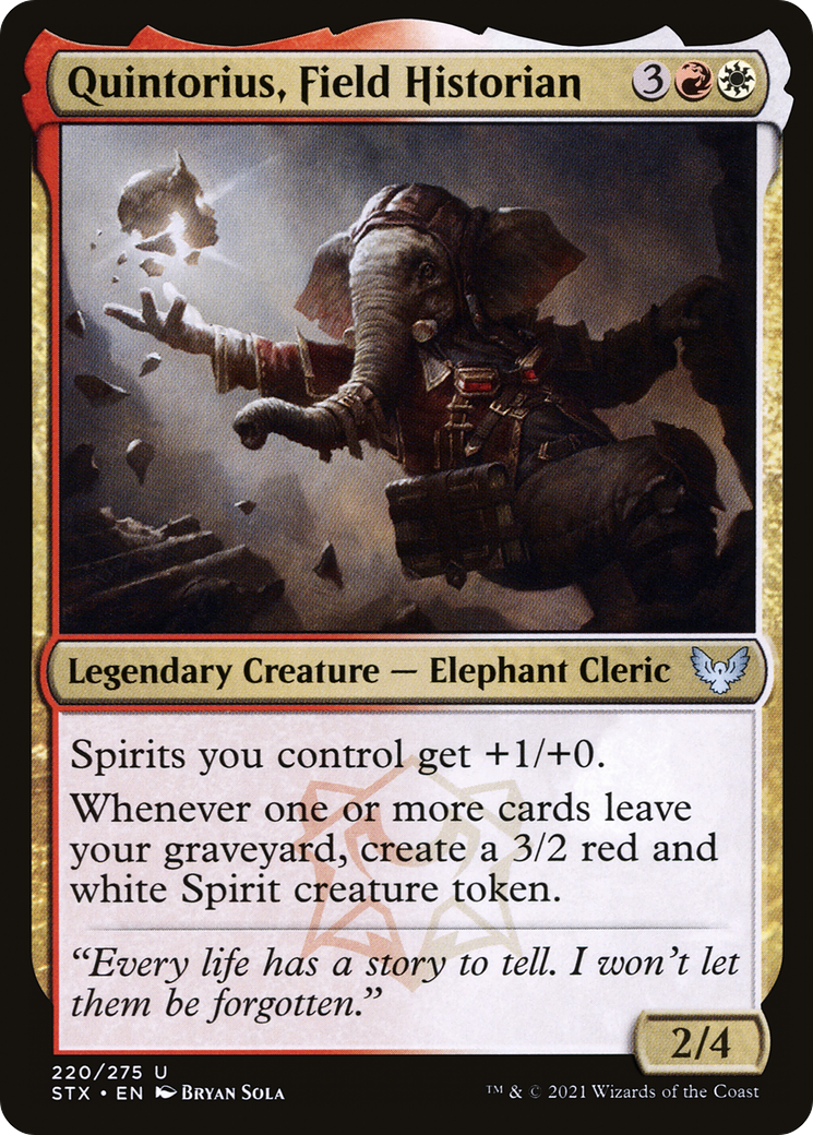 Quintorius, historien de terrain (STX-220) - Strixhaven : École des mages (Foil)