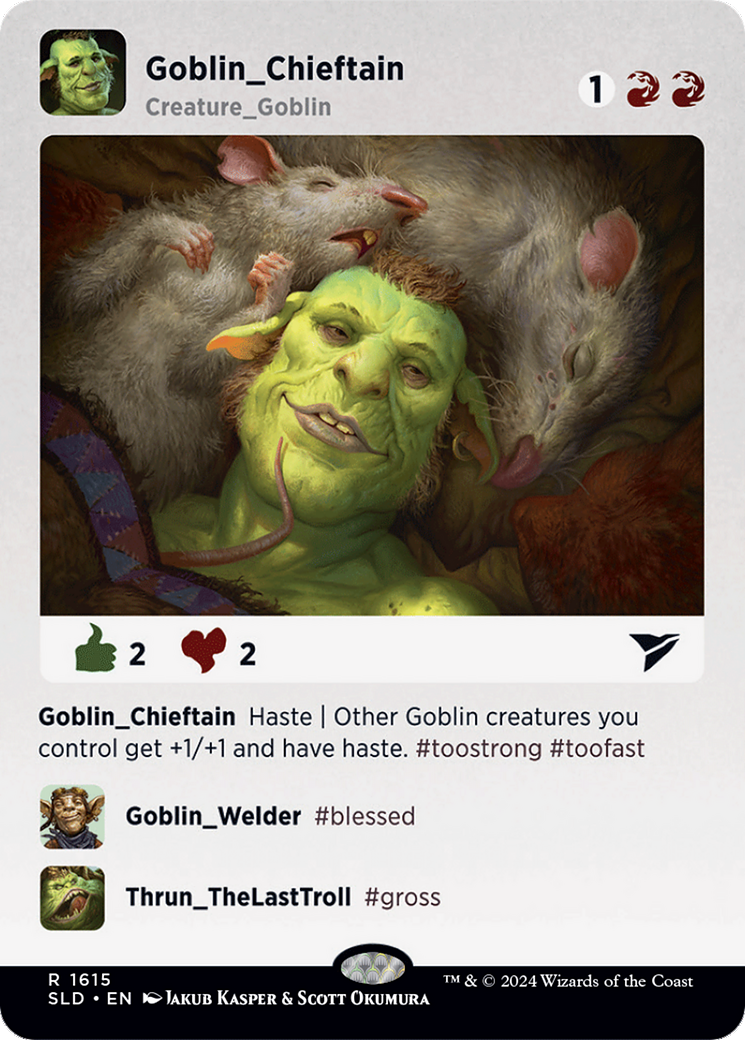 Goblin Chieftain (SLD-1615) - Secret Lair Drop (Borderless)
