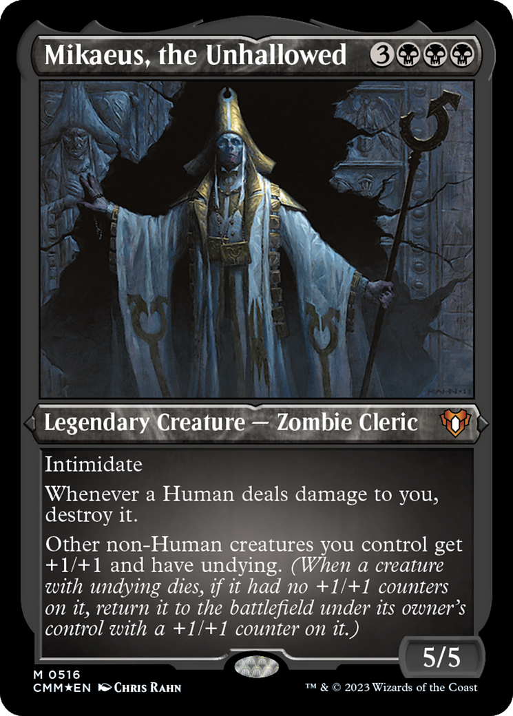 Mikaeus, le Profane (CMM-516) - Commander Masters Etched Foil 