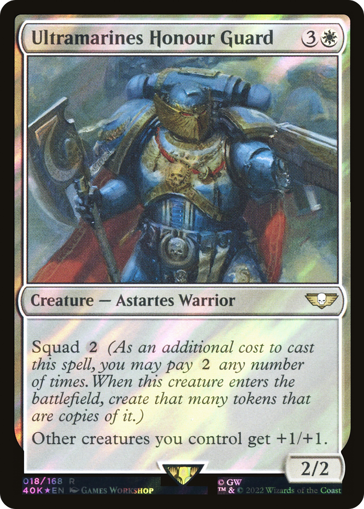 Ultramarines Honour Guard (Surge Foil) (40K-018) - Warhammer 40,000 Commander Foil