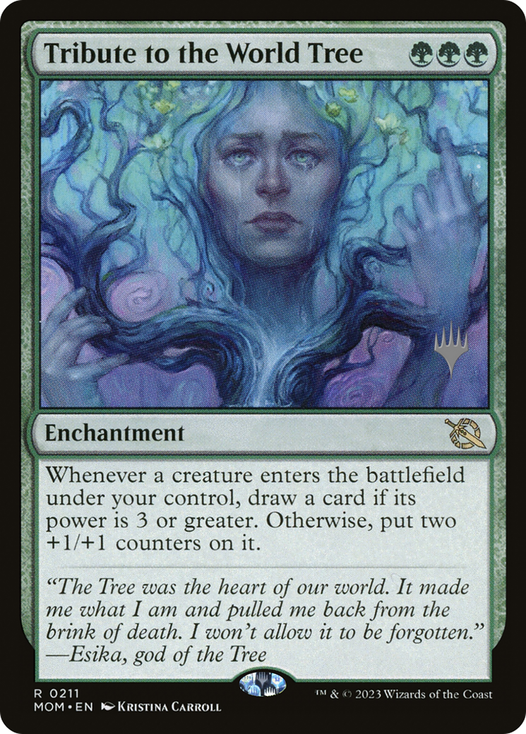 Tribute to the World Tree (PPMOM-211) - March of the Machine Promos Foil