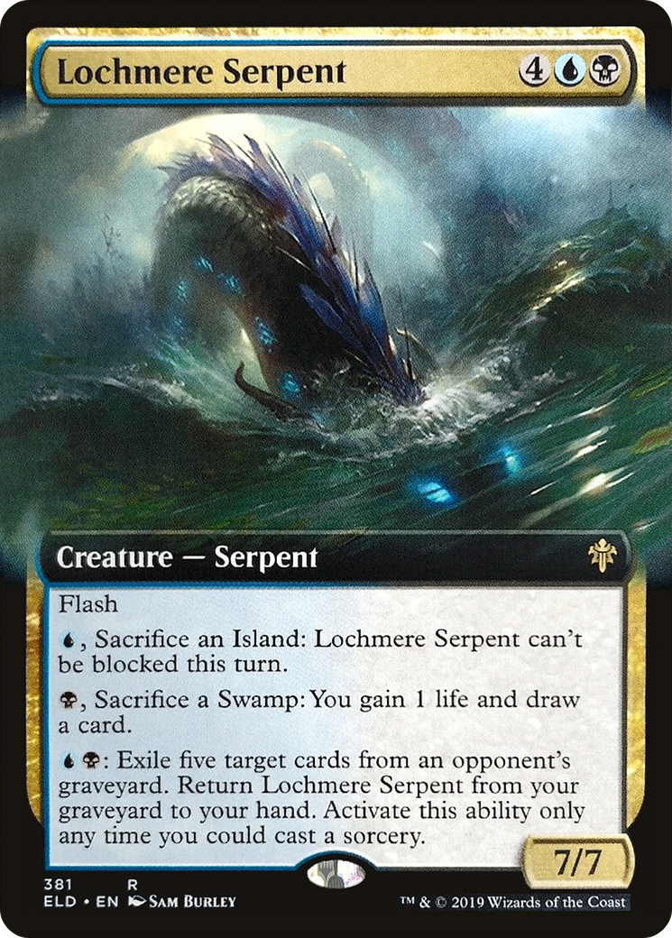 Lochmere Serpent (Extended Art) (ELD-381) - Throne of Eldraine: (Extended Art)