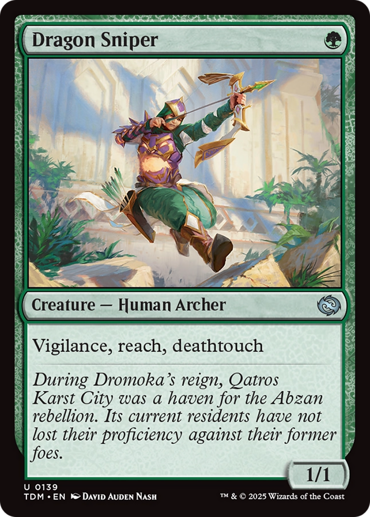 Dragon Sniper (TDM-139) - Tarkir : Dragonstorm Foil 