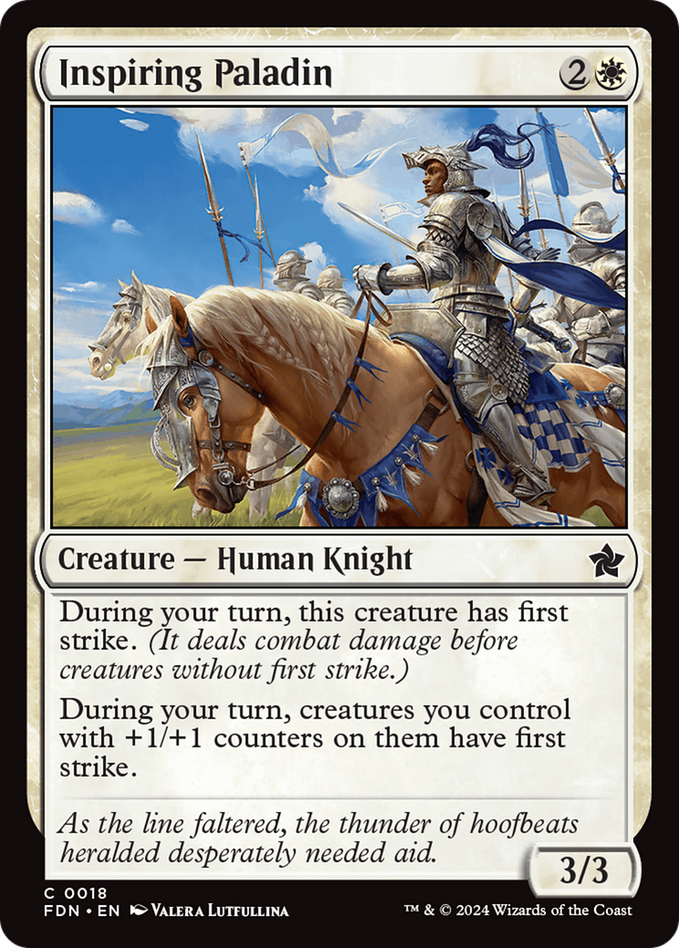 Paladin inspirant (FDN-018) - Fondations Foil 