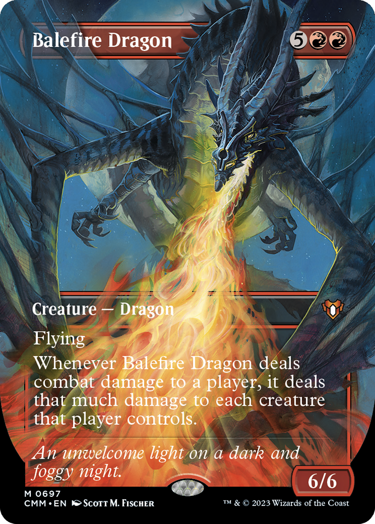 Dragon de Feu (CMM-697) - Commander Masters (sans bordure) Foil 