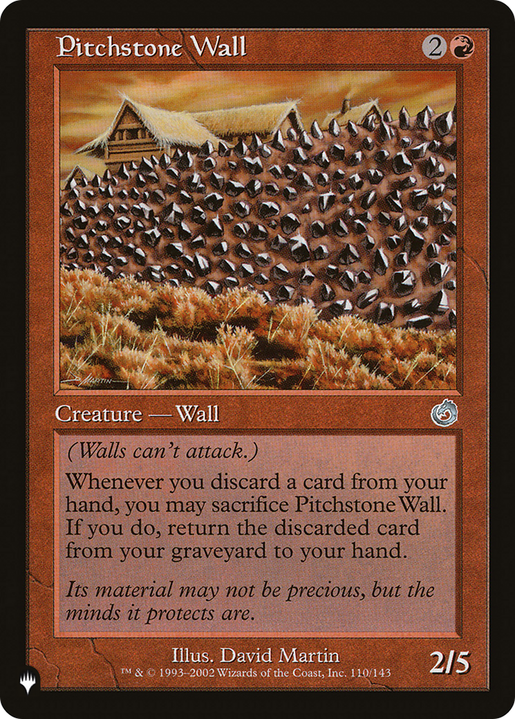 Pitchstone Wall (LIST-TOR-110) - The List