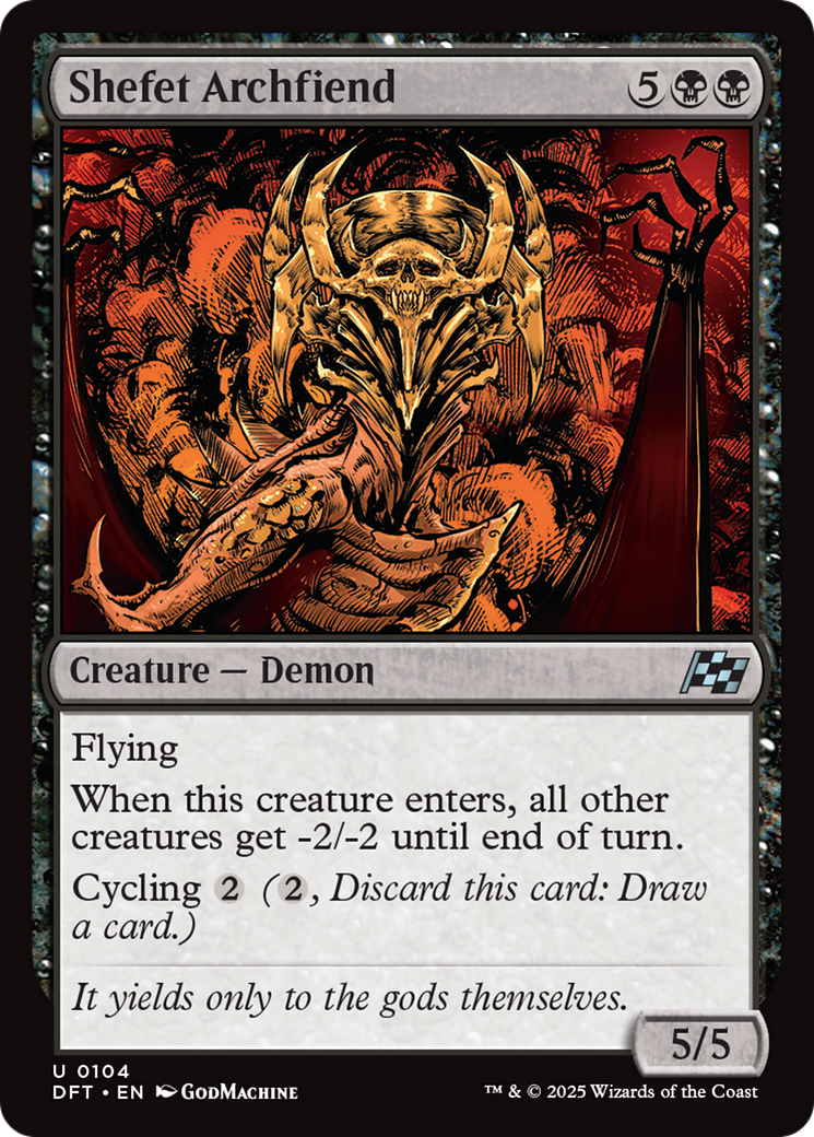Shefet Archdémon (-104) - Aetherdrift Foil