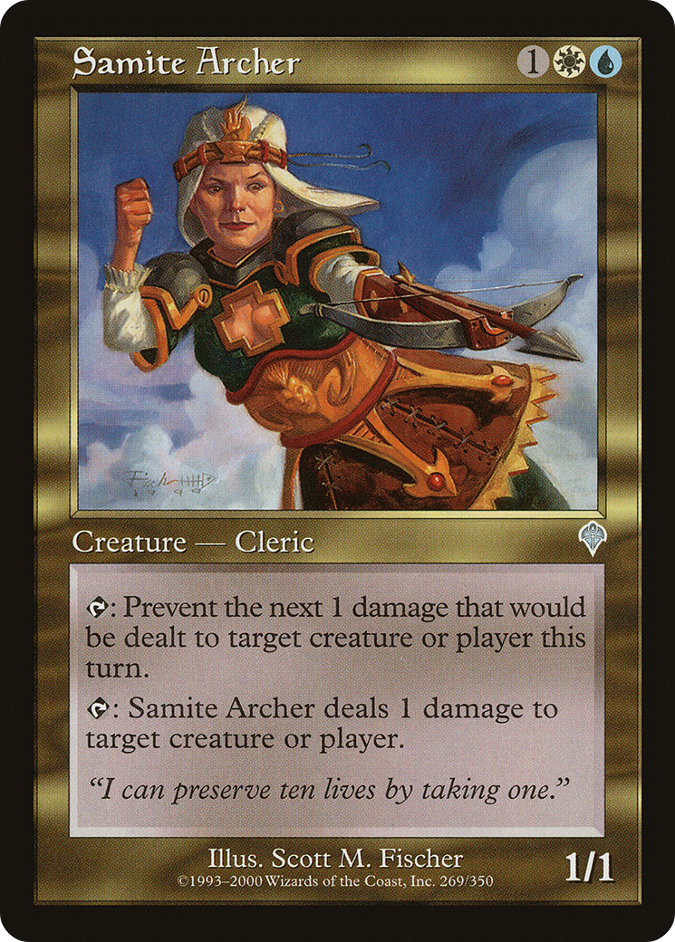 Archer Samite (INV-269) - Invasion Foil 