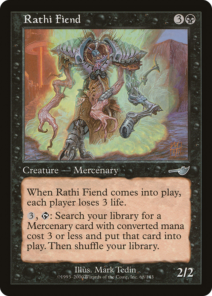 Rathi Fiend (NEM-068) - Feuille Nemesis 