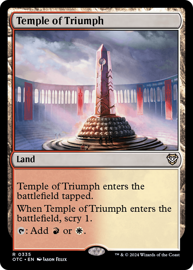 Temple du Triomphe (OTC-335) - Commandant des Outlaws of Thunder Junction 