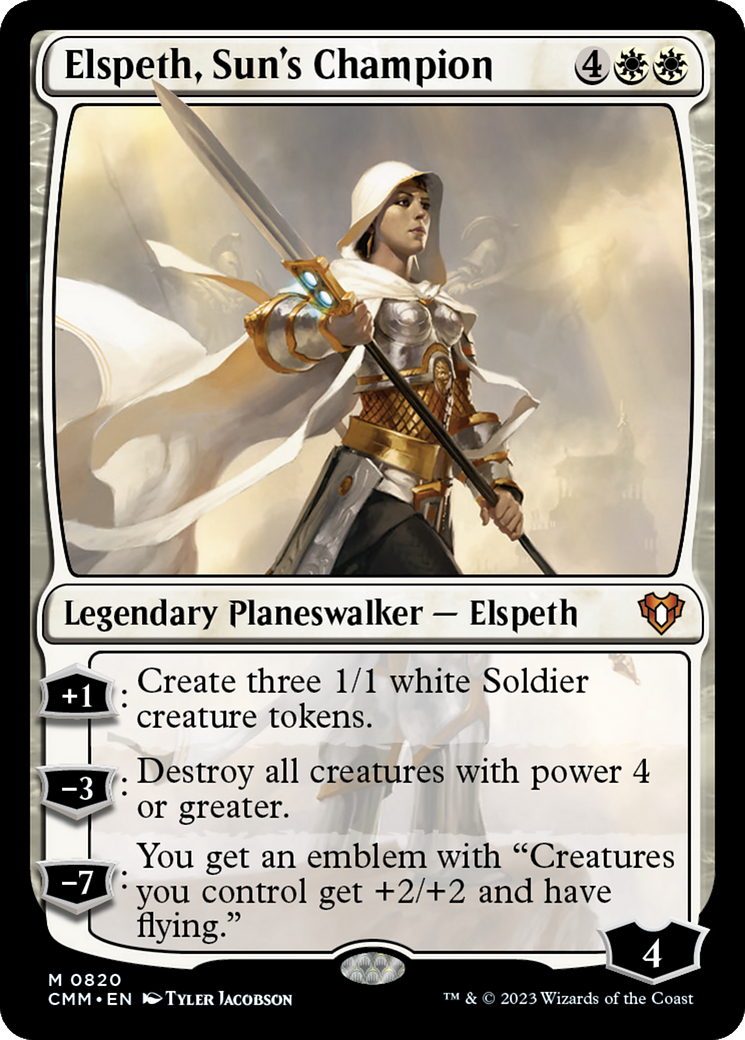 Elspeth, Championne du Soleil (CMM-820) - Commander Masters 