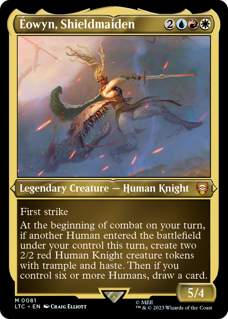 Éowyn, Shieldmaiden (LTC-081) - Tales of Middle-earth Commander Etched Foil