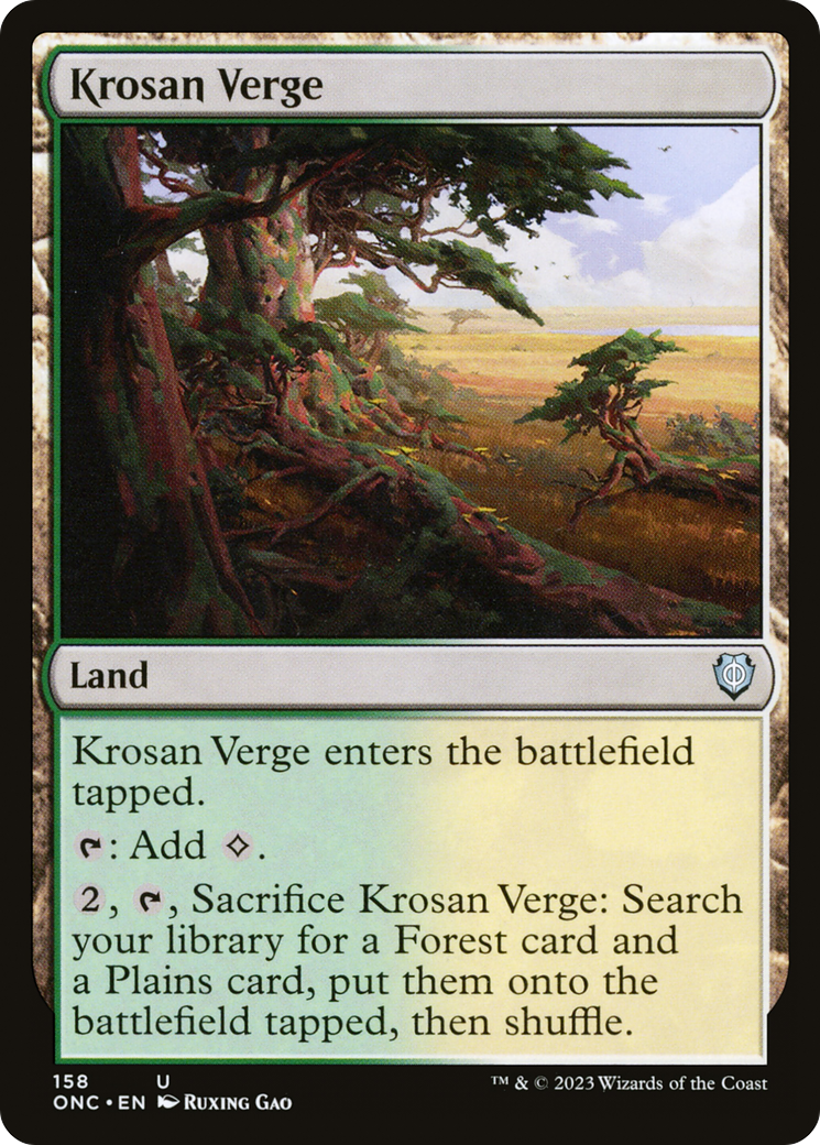Krosan Verge (ONC-158) - Phyrexia : Tous ne seront qu'un, commandant 