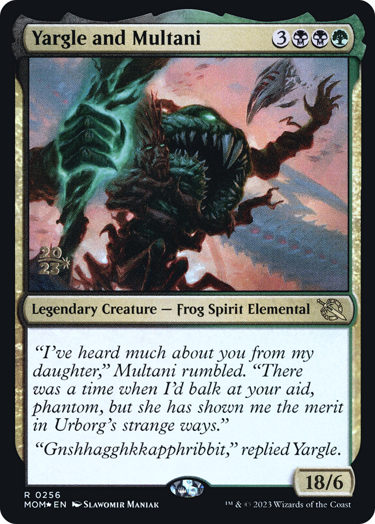 Yargle and Multani (PRE-256S) - March of the Machine Promos Foil