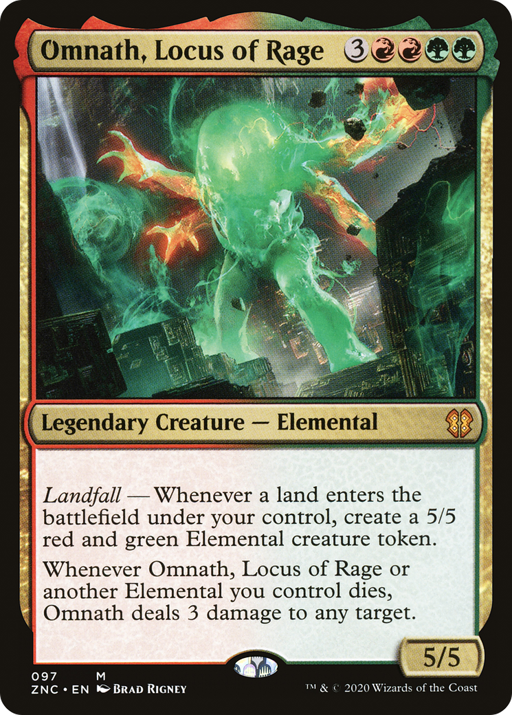 Omnath, Lieu de la Rage (ZNC-097) - Commandant de Zendikar Rising 