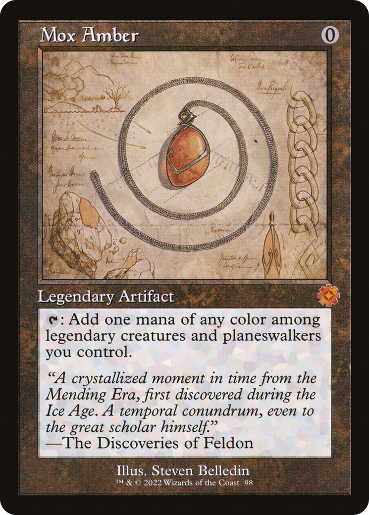 Mox Amber (Schematic) (BRR-098) - The Brothers' War Retro Artifacts