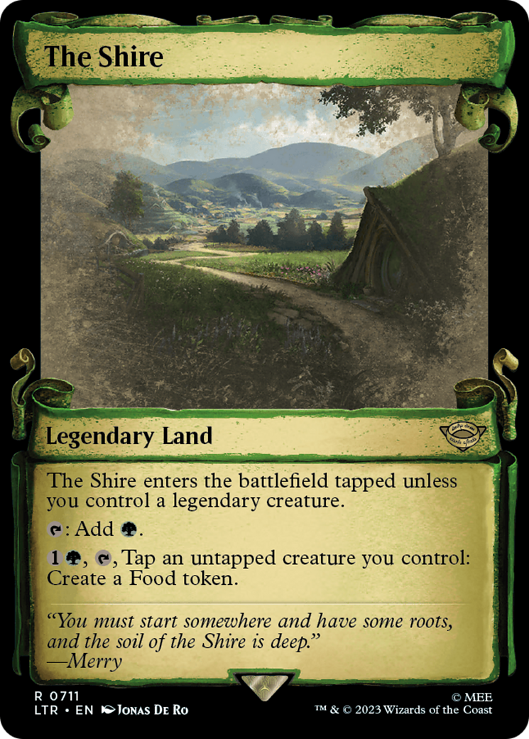The Shire (Showcase Scrolls) (LTR-711) - The Lord of the Rings: Tales of Middle-earth: (Showcase) Foil