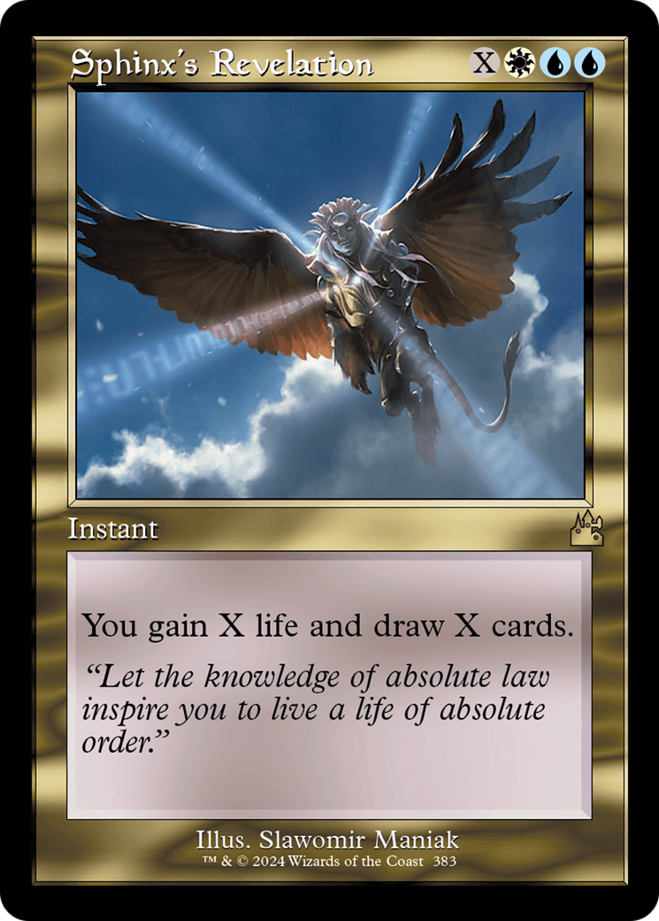 Révélation du Sphinx (RVR-383) - Ravnica Remastered Foil 