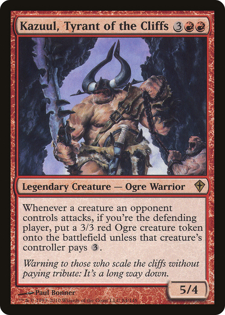 Kazuul, Tyran des Falaises (WWK-084) - Worldwake Foil