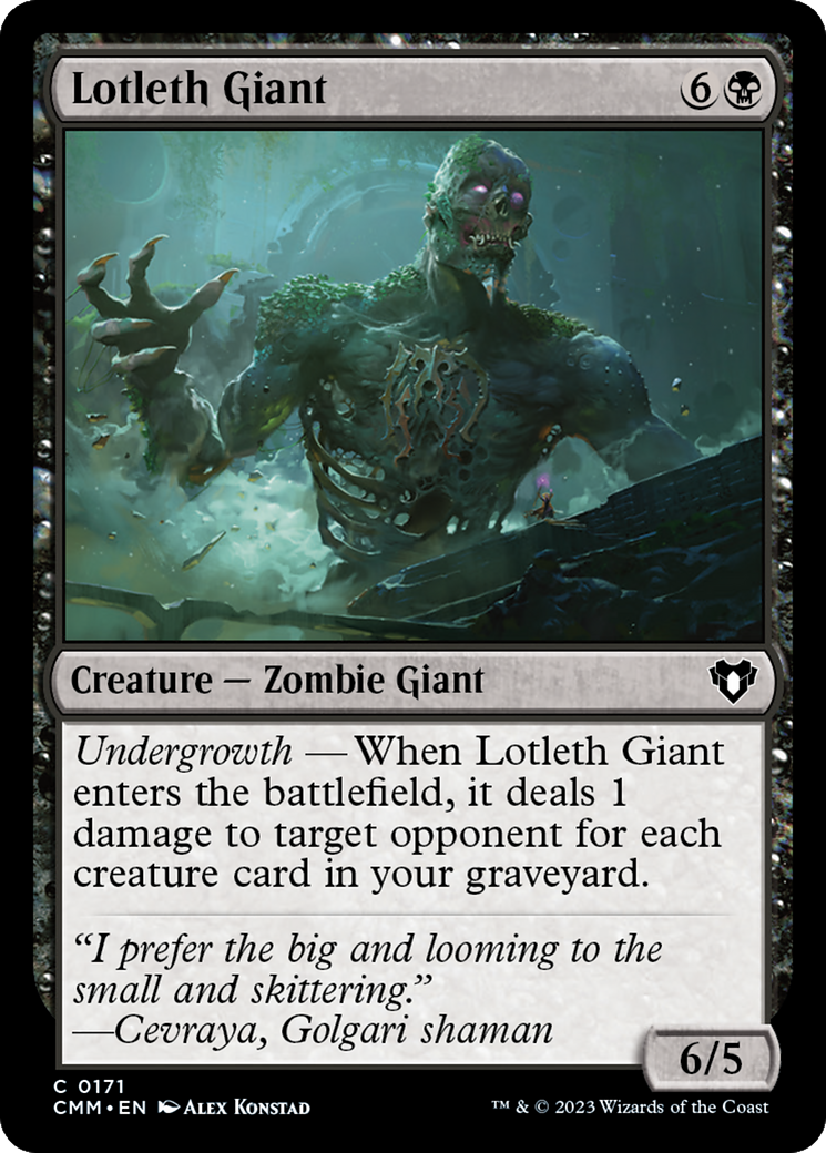 Lotleth Giant (CMM-171) - Commander Masters Foil 