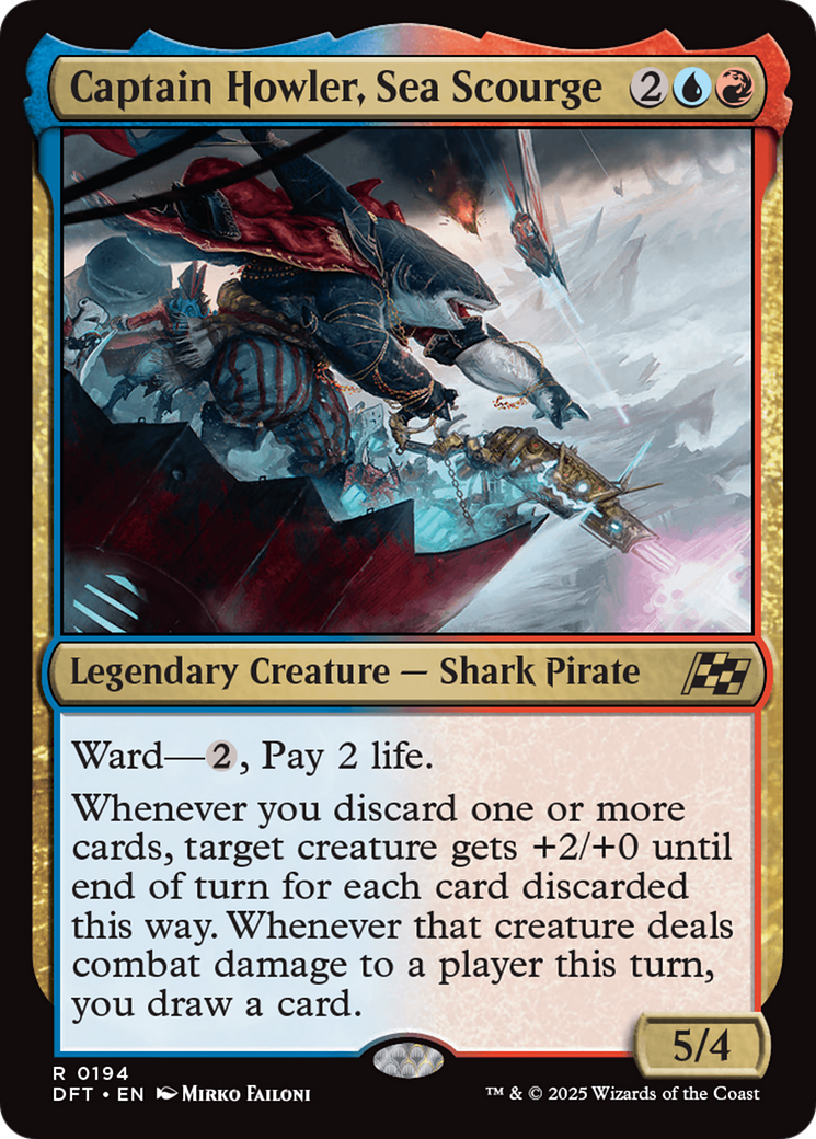 Captain Howler, Sea Scourge (-194) - Aetherdrift Foil