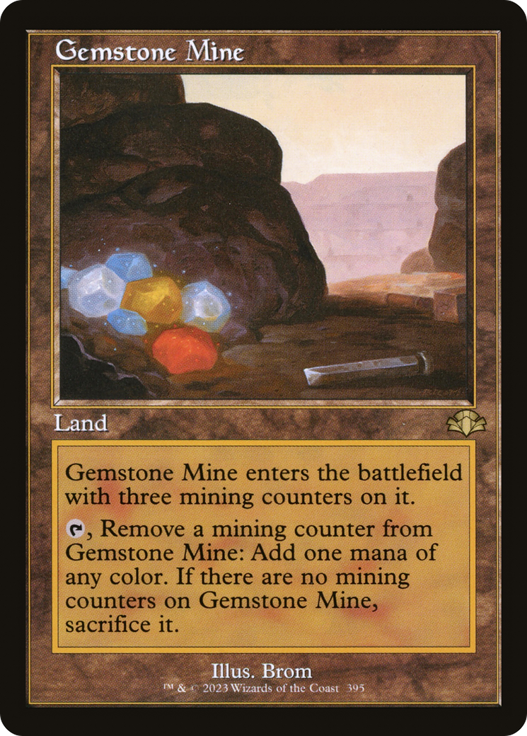 Gemstone Mine (Retro Frame) (DMR-395) - Dominaria Remastered Foil