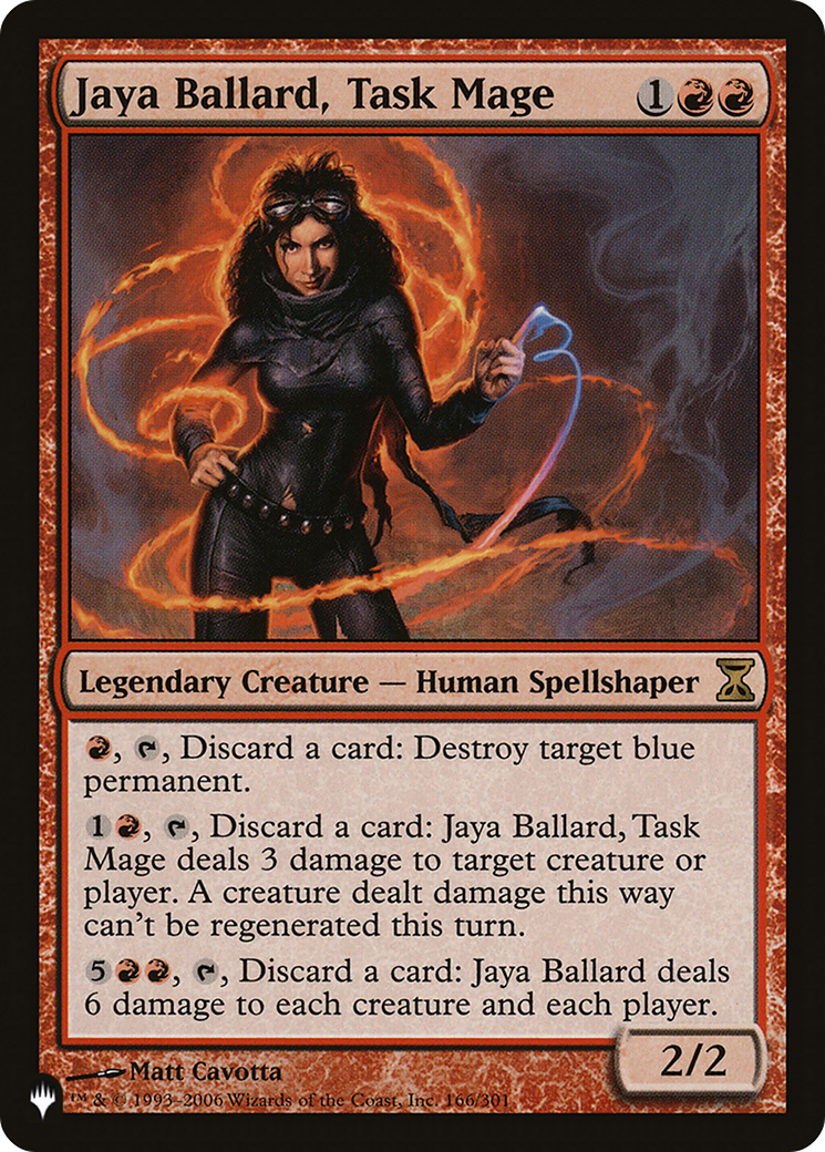 Jaya Ballard, Task Mage (LIST-TSP-166) - The List