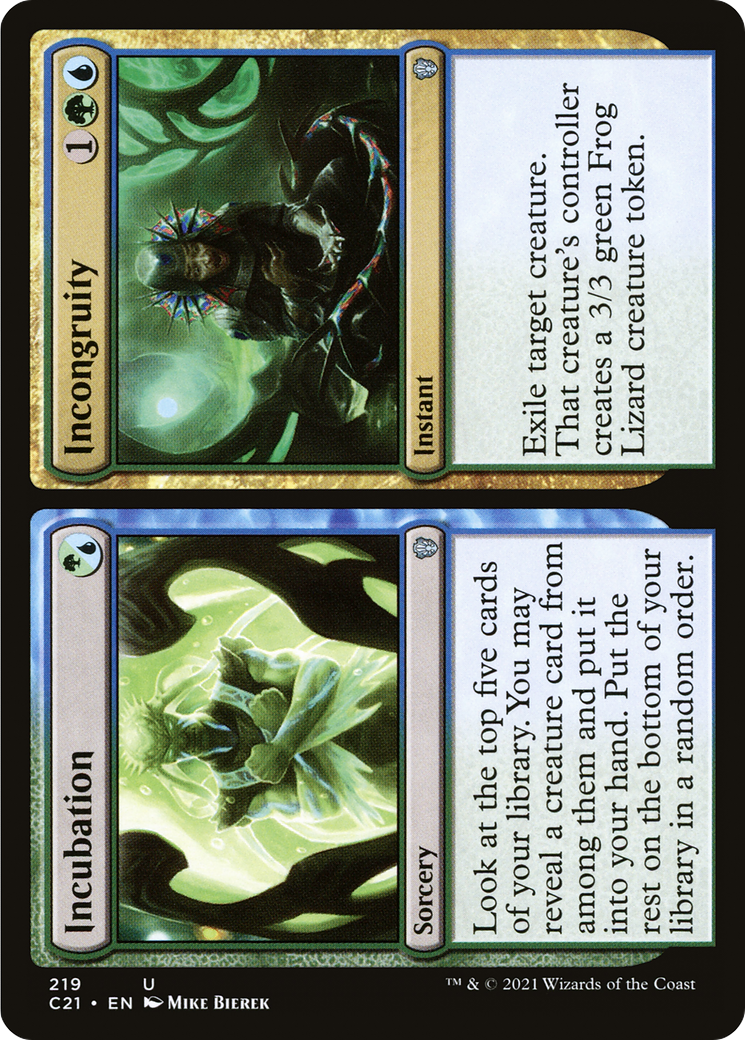Incubation // Incongruité (C21-219) - Commander 2021