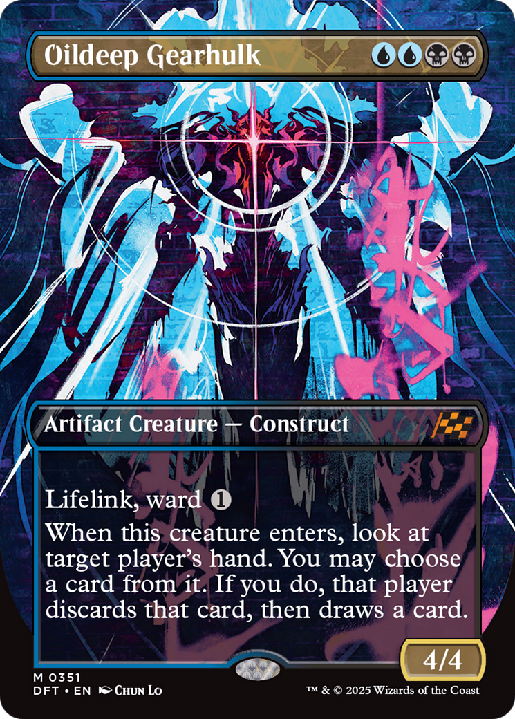 Gearhulk Oildeep (sans bordure) (DFT-351) - Feuille Aetherdrift