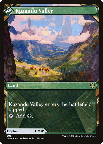 Kazandu Mammoth (Showcase) (ZNR-305) - Zendikar Rising: (Showcase) Foil