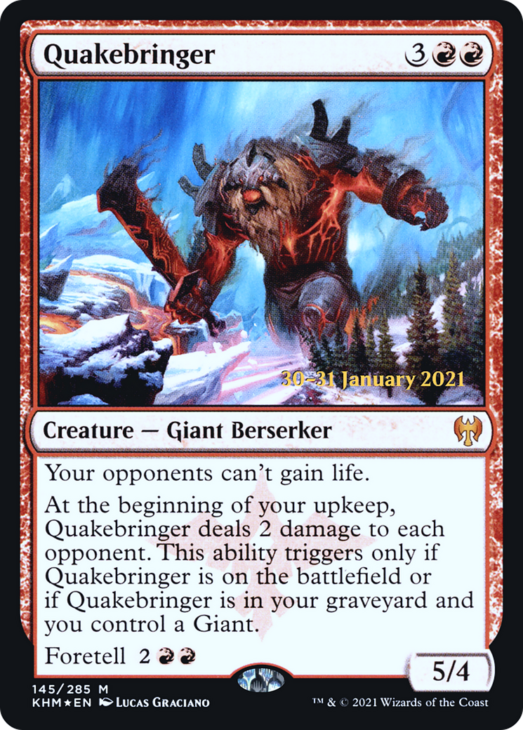 Quakebringer (PRE-145S) - Kaldheim Promos Foil