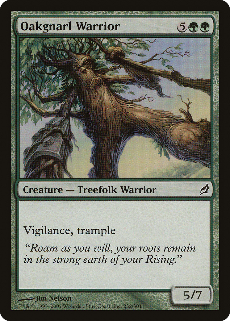 Guerrier Gnarl de Chêne (LRW-232) - Lorwyn Foil 