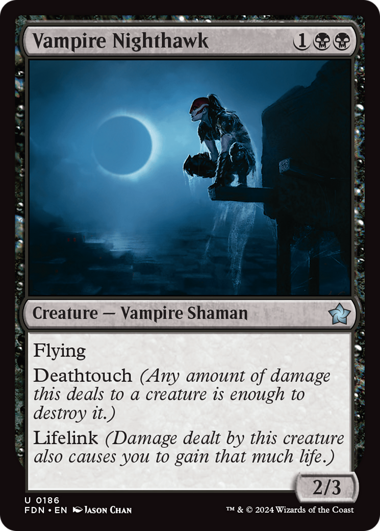 Vampire Nighthawk (FDN-186) - Foundations Foil