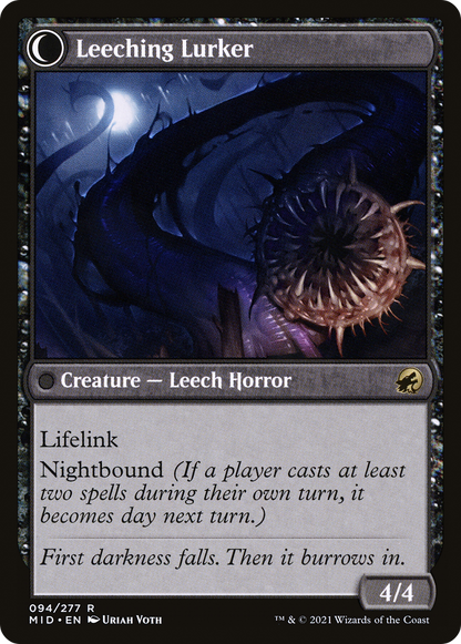Curse of Leeches (MID-094) - Innistrad: Midnight Hunt: (Double Faced Transform)