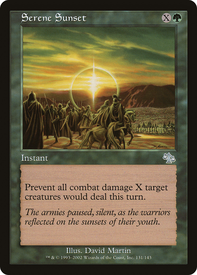 Coucher de soleil serein (JUD-131) - Jugement 