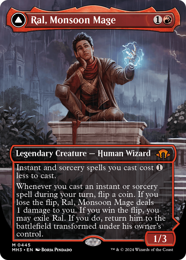 Ral, Monsoon Mage (Borderless) (MH3-445) - Modern Horizons 3 (Borderless)