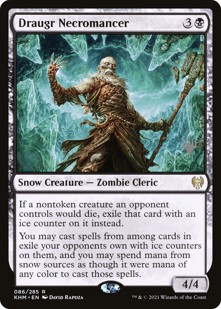 Draugr Necromancer (PPKHM-086) - Kaldheim Promos: (snow) Foil