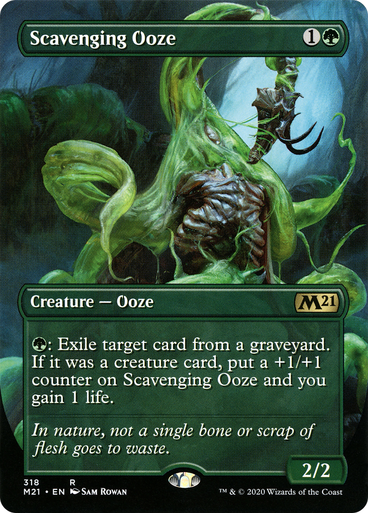 Scavenging Ooze (Alternate Art) (M21-318) - Core Set 2021 (Borderless)