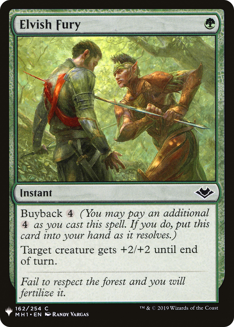 Elvish Fury (LIST-162) - The List