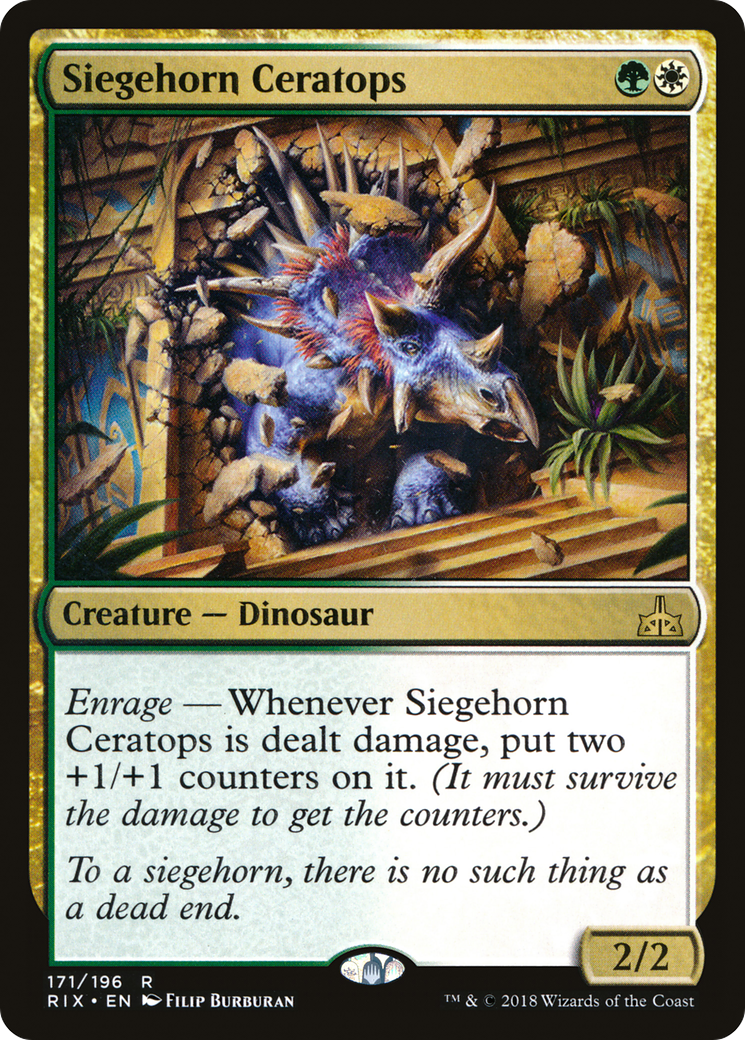 Siegehorn Ceratops (RIX-171) - Rivals of Ixalan