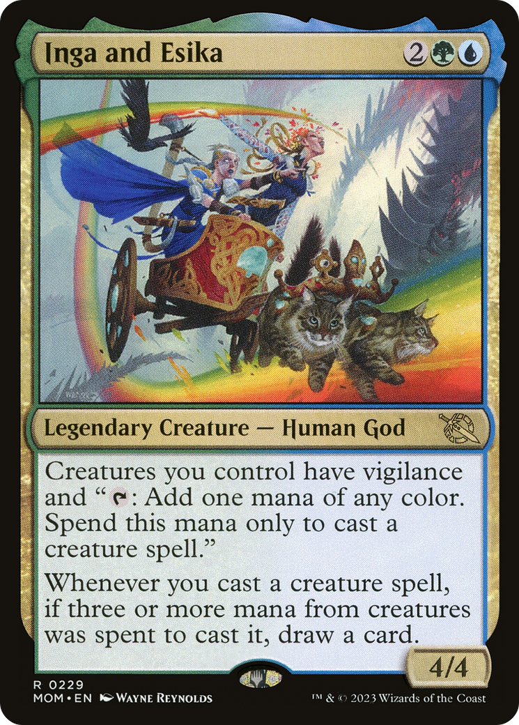 Inga and Esika (MOM-229) - March of the Machine Foil