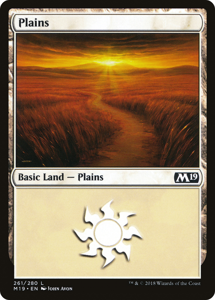 Plains (261) (M19-261) - Core Set 2019 Foil