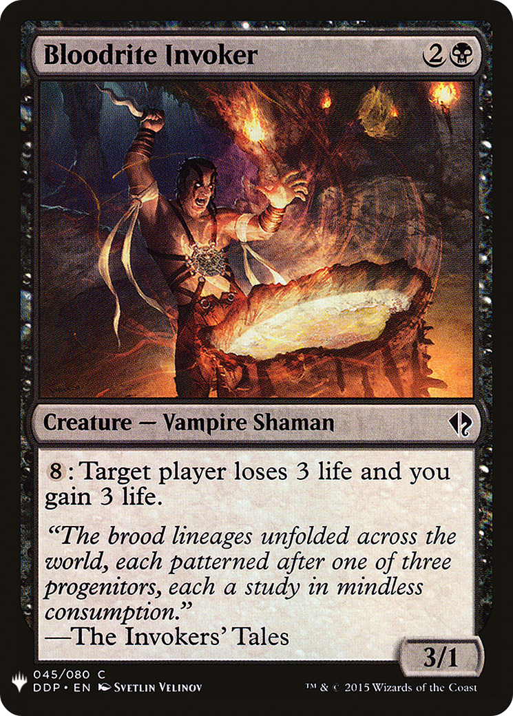 Bloodrite Invoker (LIST-045) - The List