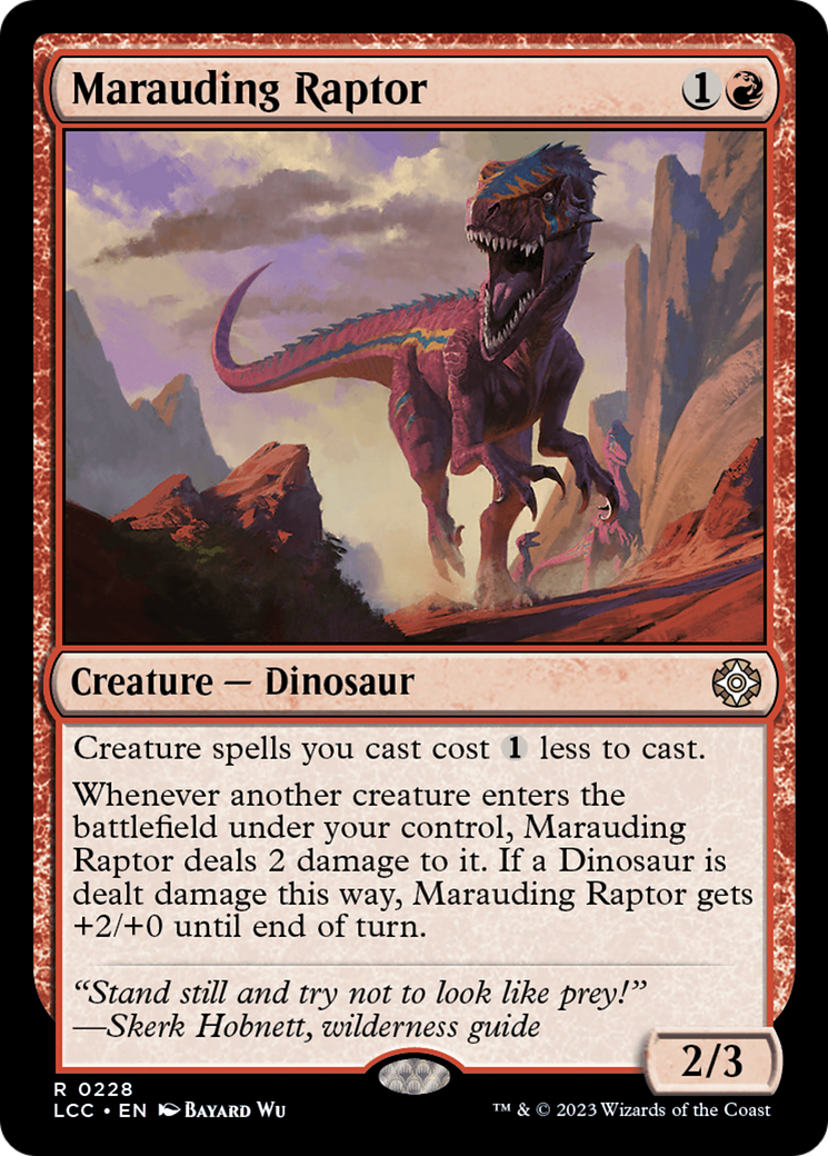 Raptor Maraudeur (LCC-228) - Commandant des Cavernes Perdues d'Ixalan 