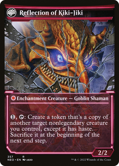 Fable du briseur de miroirs // Reflet de Kiki-Jiki (NEO-357) - Kamigawa : Neon Dynasty : (Vitrine, fandfc) Feuille 